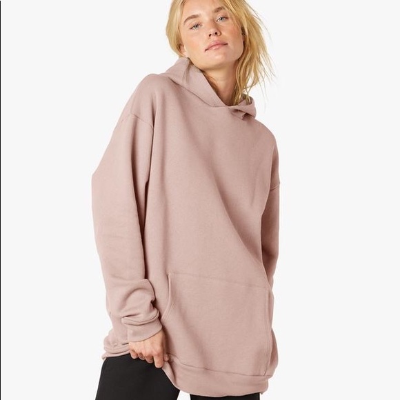 Beyond Yoga Tops - Beyond Yoga Blush Pink Go Getter Oversized Hoodie Pullover Size Small